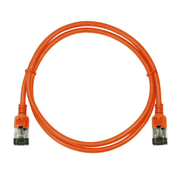 Naar omschrijving van CQ9078S - Slim CAT6A patchkabel U/FTP PIMF SlimLine oranje 5m