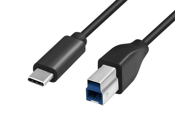Naar omschrijving van CU0163 - USB 3.2 Gen1 Type-C cable, C/M to USB-B/M, black, 2 m