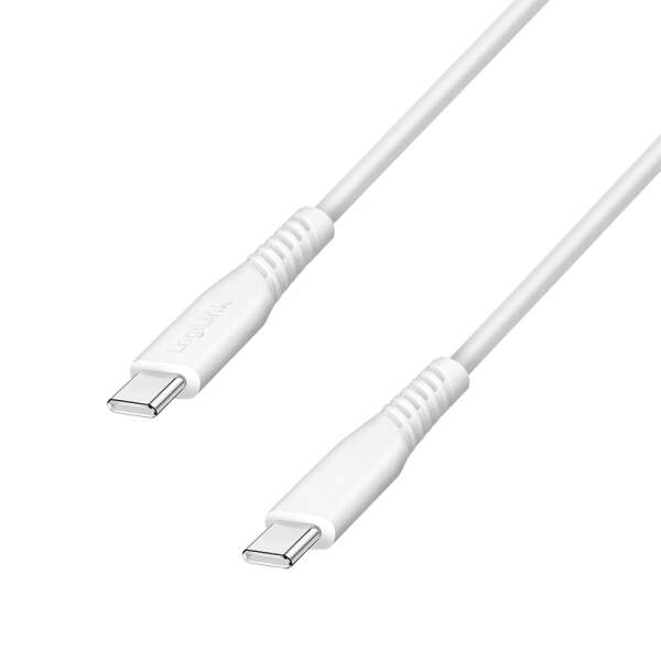 Naar omschrijving van CU0262 - USB 2.0 Type-C cable, C/M to C/M, 480 Mbps, 60W, white, 1 m