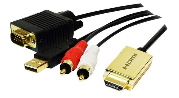 Naar omschrijving van CV0052A - HDMI to VGA + Audio Converter