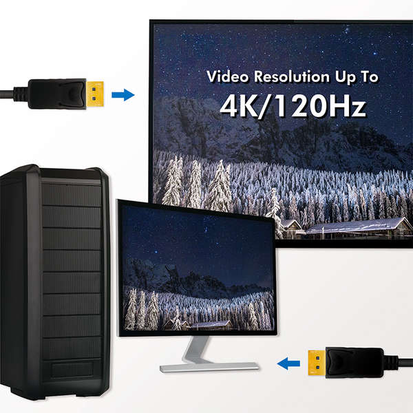 Naar omschrijving van CV0121 - Connection cable DisplayPort 1.4, 8K / 60 Hz, 3m