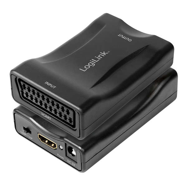 Naar omschrijving van CV0160 - Video-omzetter, Scart F naar HDMI A F, 1080p, zwart