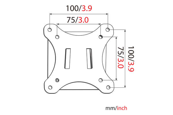 Naar omschrijving van DA-90303-1 - DIGITUS Universele wandhouder voor beeldschermen tot 81cm (32