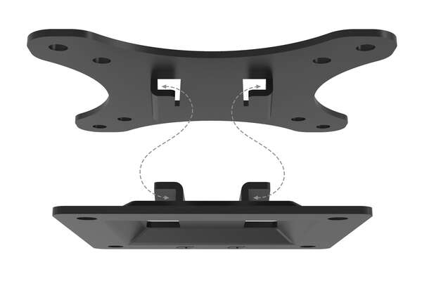 Naar omschrijving van DA-90303-1 - DIGITUS Universele wandhouder voor beeldschermen tot 81cm (32