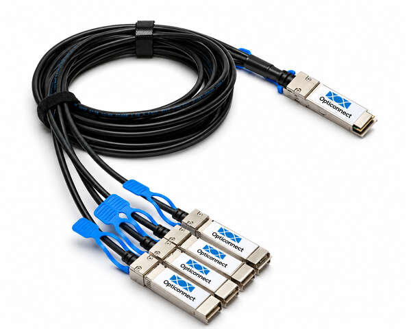 Naar omschrijving van DAC-QSFP28-SFP28-020 - 100G QSFP28 to 4xSFP28 Passive Cable 30AWG 2m