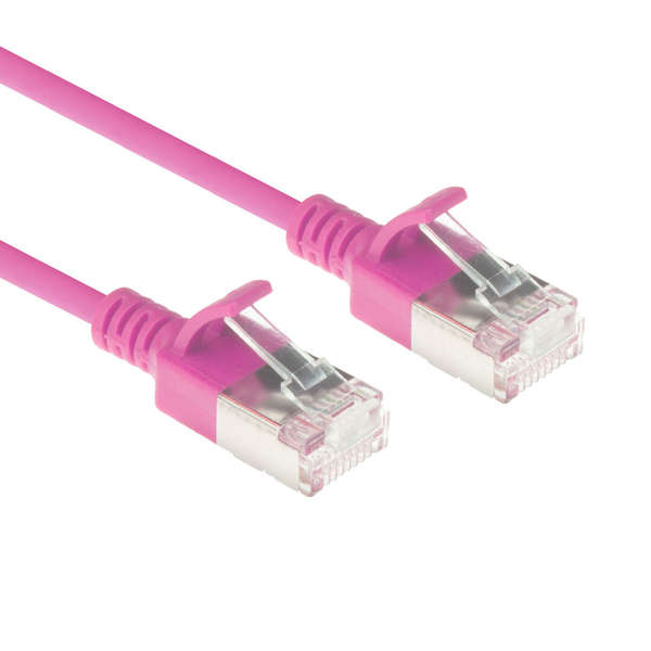 Naar omschrijving van DC7402 - Slim CAT6A patchkabel U/FTP PIMF SlimLine roze 2m