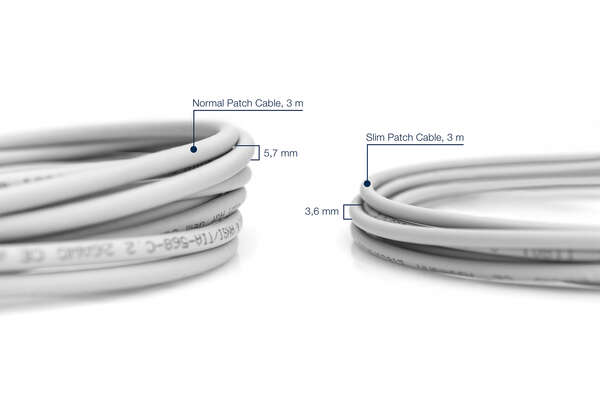 Naar omschrijving van DD6GS020 - Grijs LSZH U/UTP CAT6 slimline patchkabel snagless 2m