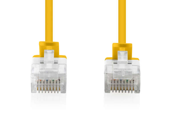 Naar omschrijving van DK-1618-020S-Y - CAT 6 U-UTP slim patch cord, Cu, LSZH AWG 32/7, length 2 m, Yellow