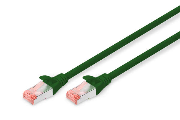 Naar omschrijving van DK-1644-100-G - CAT 6 S-FTP patch cord, Cu, LSZH AWG 27/7, length 10 m, color green