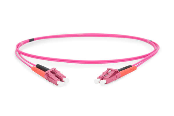 Naar omschrijving van DK-2533-01-4 - FO patch cord, duplex, LC to LC MM OM4 50/125 µ, 1 m