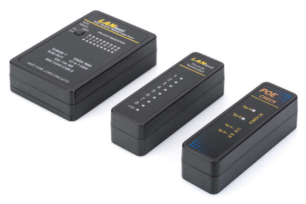 Naar omschrijving van DN-14001-1 - Cable tester, network, RJ45, BNC main device, remote unit, PoE tester, with case