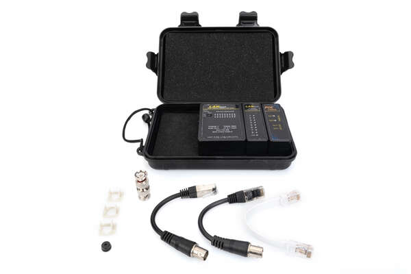 Naar omschrijving van DN-14001-1 - Cable tester, network, RJ45, BNC main device, remote unit, PoE tester, with case