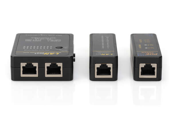 Naar omschrijving van DN-14001-1 - Cable tester, network, RJ45, BNC main device, remote unit, PoE tester, with case