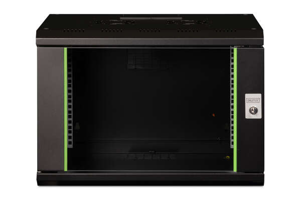 Naar omschrijving van DN-19-07-U-SW - 7U wall mounting cabinet, Unique 420x600x450 mm, color black (RAL 9005)
