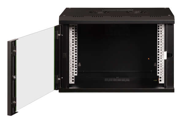 Naar omschrijving van DN-19-07-U-SW - 7U wall mounting cabinet, Unique 420x600x450 mm, color black (RAL 9005)