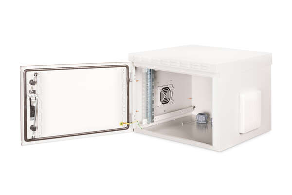 Naar omschrijving van DN-19-07U-6-6-I-OD - DIGITUS Wall Mounting Cabinets IP55 - Outdoor - 600x600 mm (BxT)
