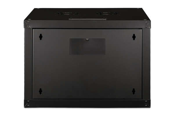 Naar omschrijving van DN-19-07U-6-6-SW - 7U wall mounting cabinet, Unique 420x600x600 mm, color black (RAL 9005)