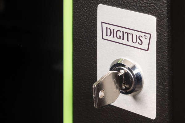 Naar omschrijving van DN-19-09-U-SW - 9U wall mounting cabinet, Unique 509x600x450 mm, color black (RAL 9005)