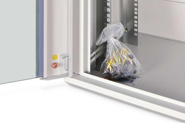 Naar omschrijving van DN-19-16-U-EC - 16U wall mounting cabinet, Dynamic 789x600x450 mm, color grey (RAL 7035)