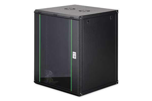 Naar omschrijving van DN-19-16U-6-6-EC-SW - 16U wall mounting cabinet 789x600x600 mm, color black (RAL 9005)
