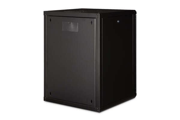 Naar omschrijving van DN-19-16U-6-6-SW - 16U wall mounting cabinet, Unique 820x600x600 mm, color black (RAL 9005)