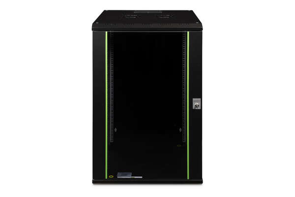 Naar omschrijving van DN-19-20U-6-6-SW - 20U wall mounting cabinet, Unique 998x600x600 mm, color black (RAL 9005)