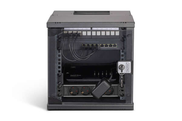 Naar omschrijving van DN-49101-SET - DIGITUS SOHO Pro netwerkset, 10 inch - 6U, 315 x 300mm (B x D)
