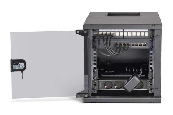 Naar omschrijving van DN-49101-SET - DIGITUS SOHO Pro netwerkset, 10 inch - 6U, 315 x 300mm (B x D)