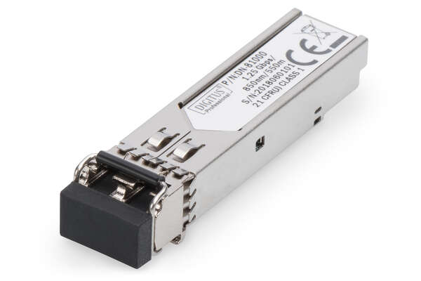 Naar omschrijving van DN-81000 - 1.25 Gbps SFP Module, Multimode LC Duplex Connector, 850nm, Up to 550m