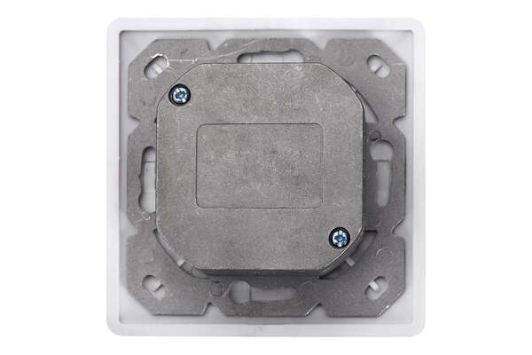 Naar omschrijving van DN-9005-N - CAT 6 wall outlet, shielded, 2x RJ45 8P8C, LSA, pure white, flush mount