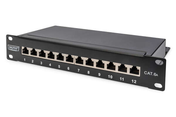 Naar omschrijving van DN-91612S-EA - CAT6A Patch Panel shielded,12-Port , 1U, 10