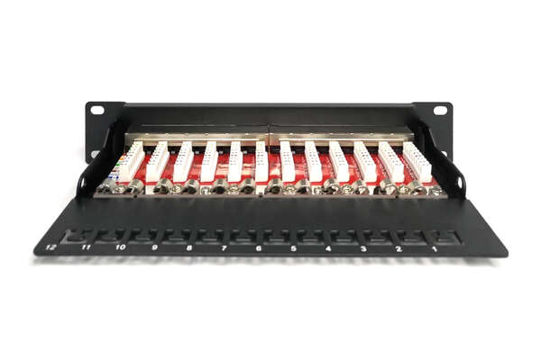 Naar omschrijving van DN-91612S-EA - CAT6A Patch Panel shielded,12-Port , 1U, 10