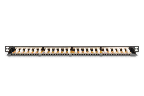 Naar omschrijving van DN-91624S-SL-SH - CAT 6 Patch Panel, shielded,24-port RJ45 with shutter, 8P8C, LSA, 0.5U, 19