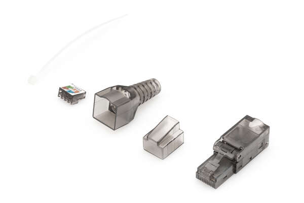 Naar omschrijving van DN-93633 - CAT 6A connector for field assembly, unshielded AWG 27/7 to 22/1, solid and stranded wire
