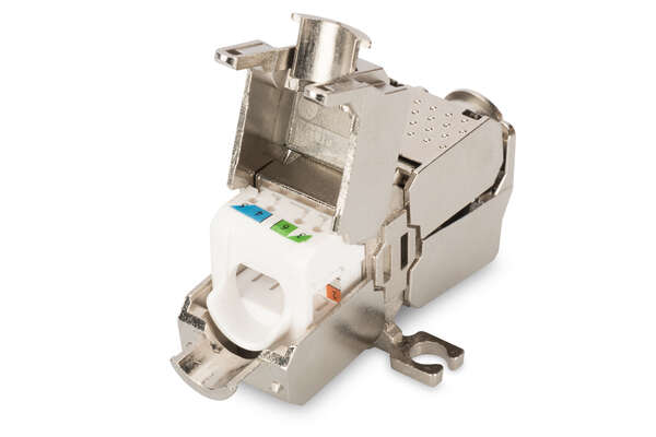 Naar omschrijving van DN-93909 - Field Termination Coupler CAT 6A, 500 MHz for AWG 22-26, fully shielded, keyst. design, 26x35x80