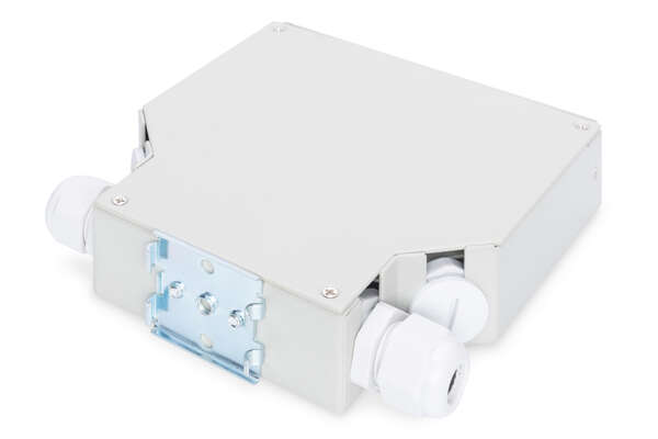 Naar omschrijving van DN-96891 - Din Rail Splice Box for 8 LC/DX couplers, Color grey