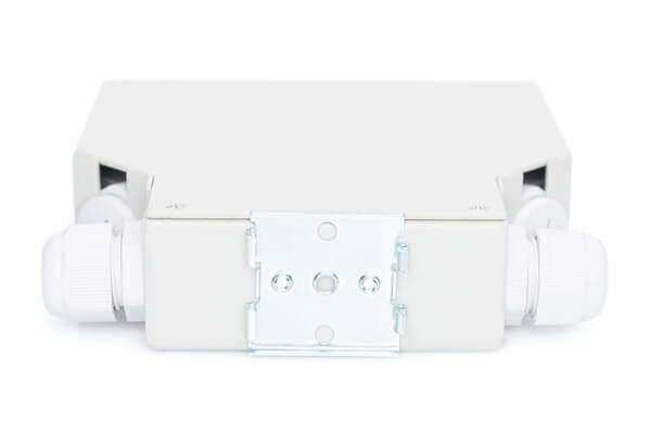 Naar omschrijving van DN-96891 - Din Rail Splice Box for 8 LC/DX couplers, Color grey