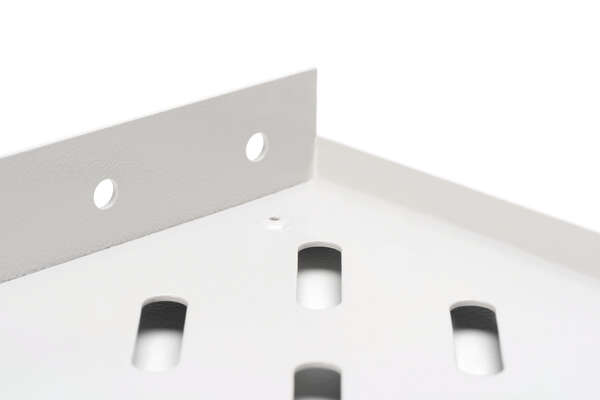 Naar omschrijving van DN-97609 - 1U fixed shelf for racks from 400 mm depth 45x482x250 mm, up to 15 kg, grey (RAL 7035)