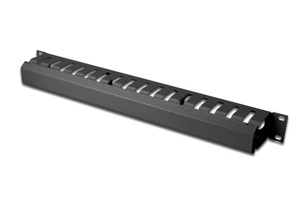 Naar omschrijving van DN-97617 - 1U cable management cage detachable rear plate, 44x483x68 mm, black