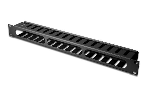 Naar omschrijving van DN-97617 - 1U cable management cage detachable rear plate, 44x483x68 mm, black