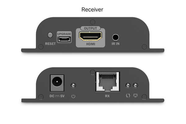Naar omschrijving van DS-55352 - HDMI Receiver for DS-55351, 4K/60Hz 120/200 m, One-to-Many, CAT, Black