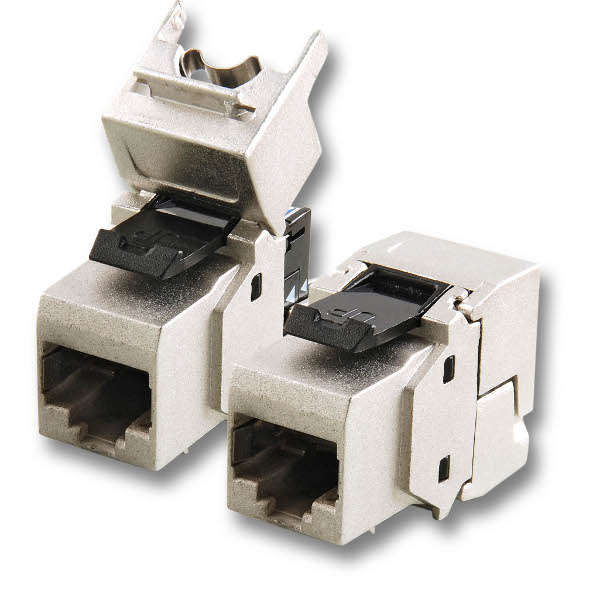 Naar omschrijving van E-20072 - Keystone Jack, Cat.6 RJ45-LSA, STP, tool-less