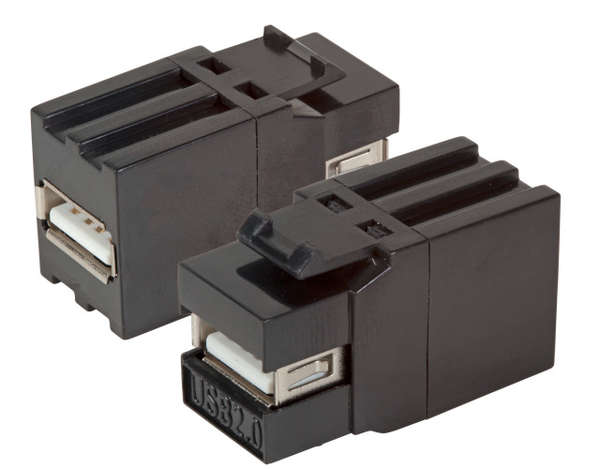 Naar omschrijving van EB527V2 - Keystone Adapter USB2.0 Zwart