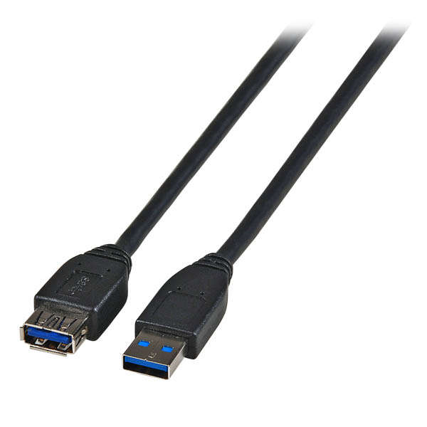 Naar omschrijving van ELM201007030 - USB3.0 Connection A-A, male/female  3m