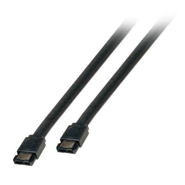 Naar omschrijving van ELM208006010 - eSATA Connection 2 x eSATA male, 300 MByte/s 1m