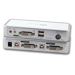 Naar omschrijving van ELM302002 - KVM Switch USB- DVI D/A -Audio