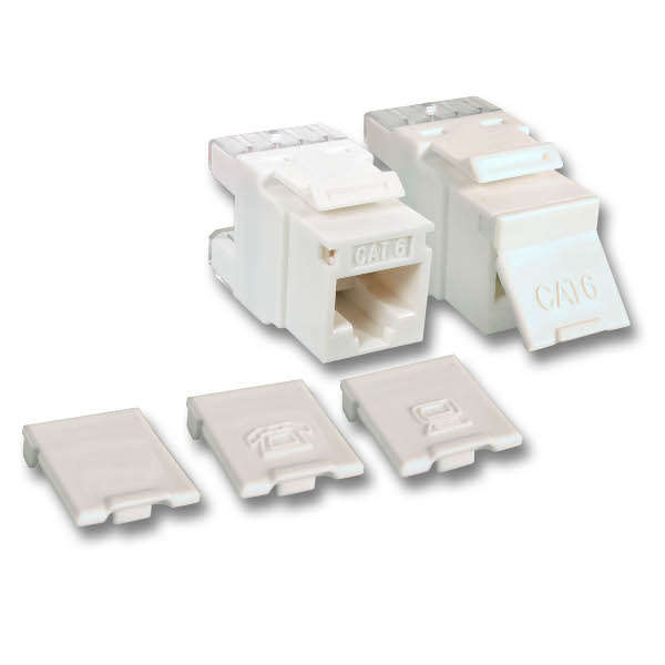 Naar omschrijving van ELN335001 - Keystone Jack, Cat.5e RJ45-LSA, UTP wit