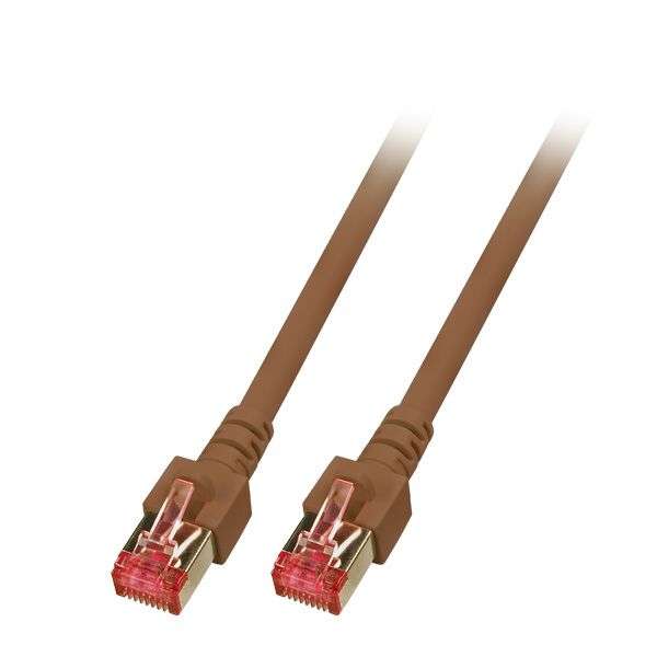Naar omschrijving van ENS6BR100 - Cat.6 S/FTP patchkabel bruin 10m