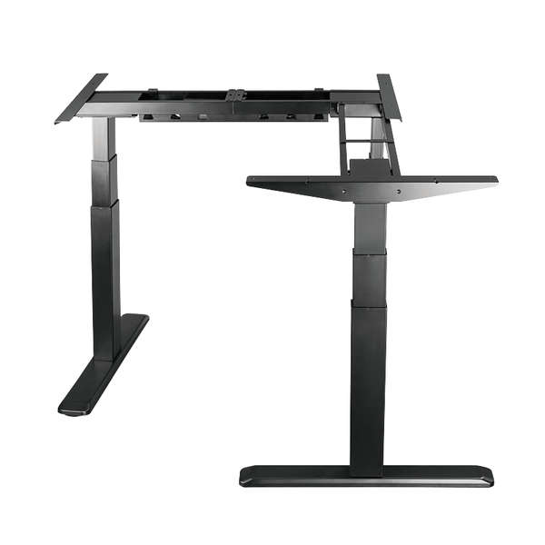 Naar omschrijving van EO0016 - Tripple motor sit-stand desk frame, 90° L-shape