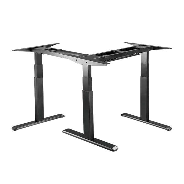 Naar omschrijving van EO0016 - Tripple motor sit-stand desk frame, 90° L-shape